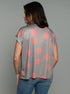 The Relaxed Tee - Pink Stripes / Pink Dots